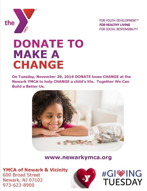 Donate Change to Make a Change YMCA OF NEWARK AND VICINITY